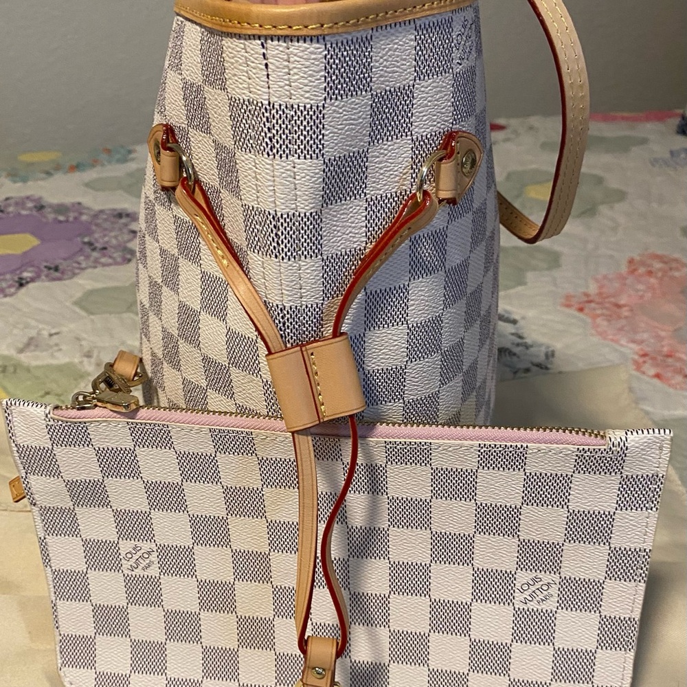 Fashion Checkered Tote Cream and Tan